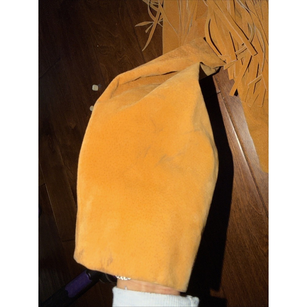 Phoenix Leather Fringe Light Tan‎ Short Large Sized Jacket made in the USA Used - Picture 3 of 12